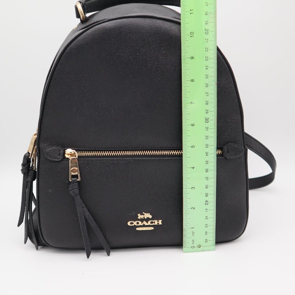 Authentic Black Coach Mini Backpack Adjustable St… - image 9